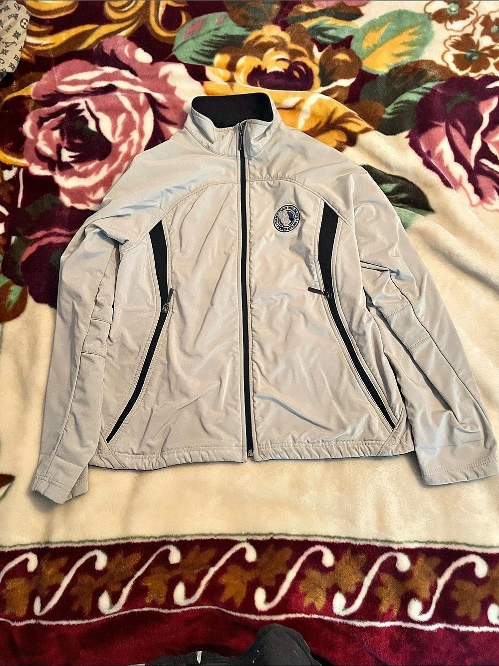 North End Gray Windbreaker Jacket Size Medium Like New